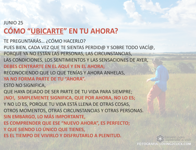 ¿Cómo ubicarte en tu ahora?